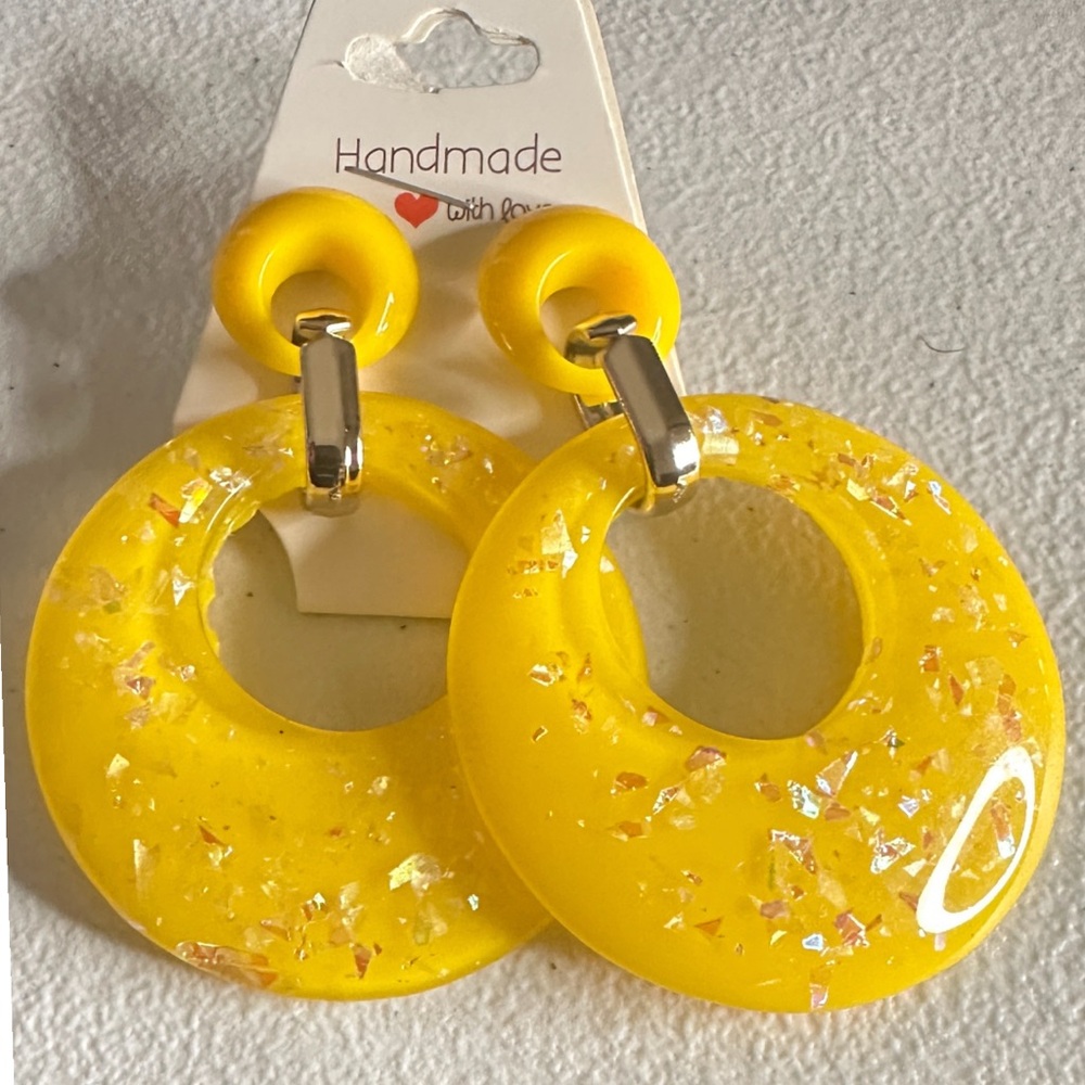 Fashionable Handmade glitter Earrings